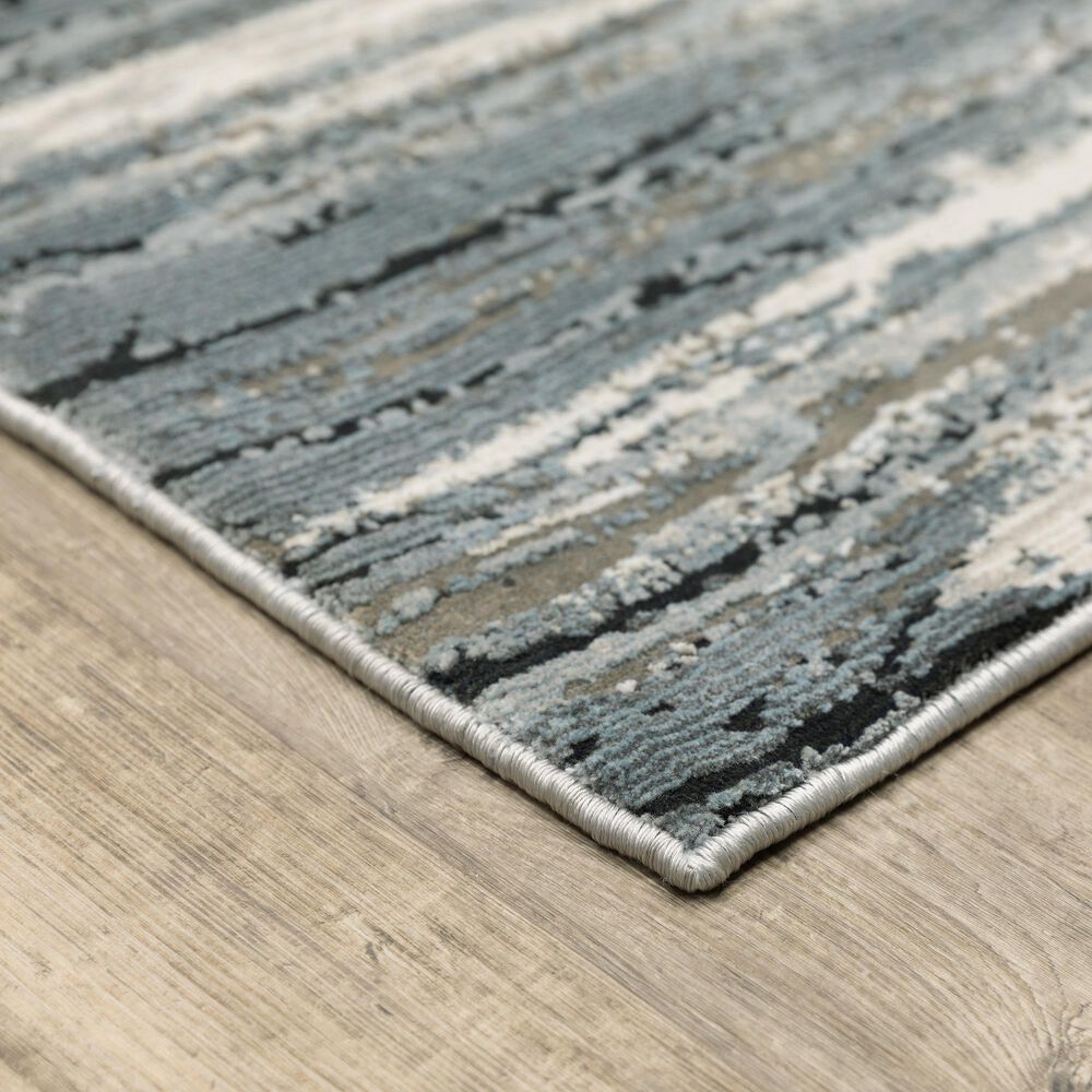 Oriental Weavers Caravan Faded Brush 9&#39;10&quot; x 12&#39;10&quot; Beige and Blue Area Rug, , large