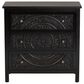 Baxton Studio Yelena 3-Drawer Storage Cabinet in Black, , large