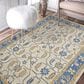 Amer Rugs Romania 9" x 13" Royal Blue Area Rug, , large