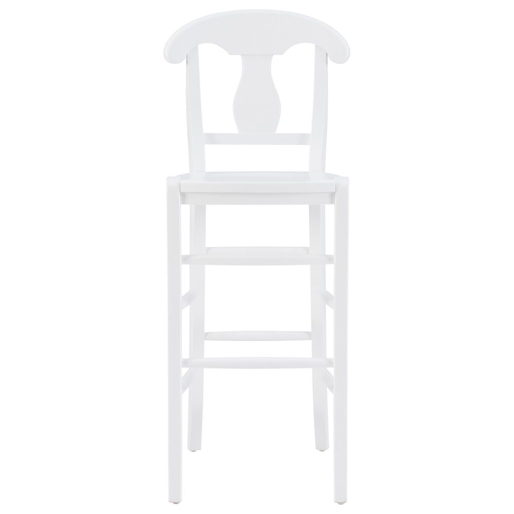 Linon Home Decor Vander Bar Stool in White, , large