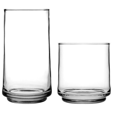 Anchor Hocking Central Park Small and Large Drinking Glasses, Set of 16