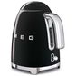 Smeg 7-Cup Stainless Steel Retro Style Electric Kettle in Black, , large