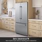 Samsung Bespoke AI 25 Cu. Ft. French Door Refrigerator with Zero Clearance Fit and In-Door Tall Water Dispenser in Fingerprint Resistant Stainless Steel, , large
