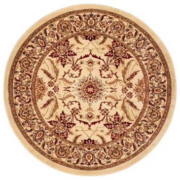 Safavieh Lyndhurst LNH216 8" Round Ivory Area Rug, , large