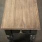 Riverside Furniture Barrington 1-Drawer Side Table in Antique Oak and Matte Black, , large