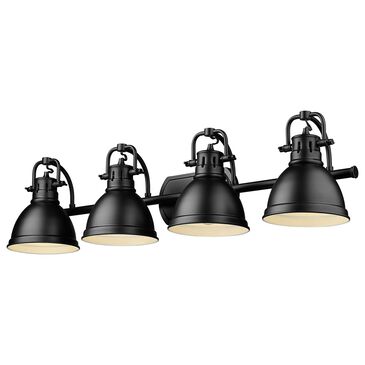 Golden Lighting Duncan 4-Light Vanity Light in Matte Black, , large