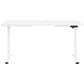 OSP Home Primo 60" Electric Sit and Stand Desk in White, , large
