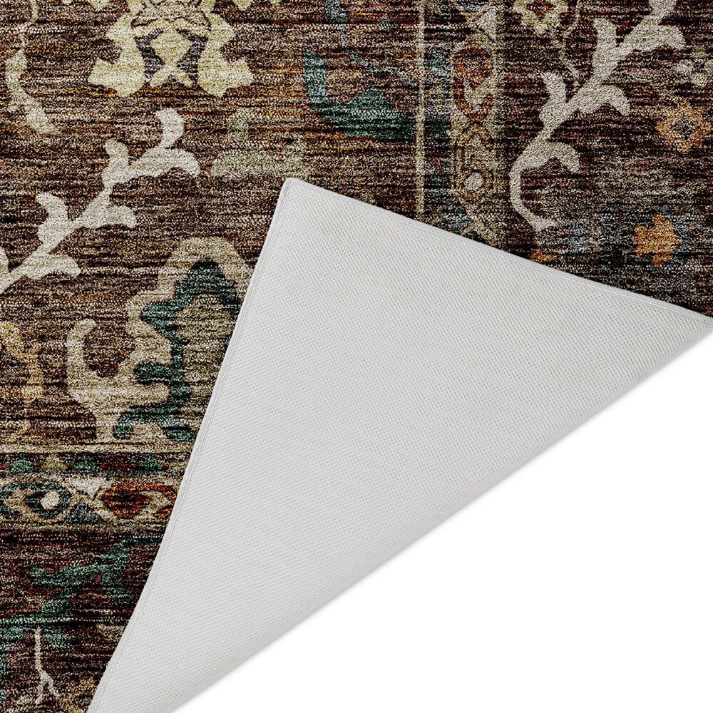 Dalyn Rug Company Silk Road Chocolate, Ivory, Gold, Copper, Blue, Teal and Mocha 2&#39;3&quot; x 7&#39;6&quot; Runner, , large