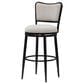 Armen Living Baxter Swivel Bar Height Stool in Cream, , large