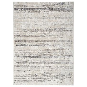 Nourison Glitz GLZ10 Cream and Grey 3"11" x 5"11" Area Rug, , large