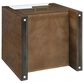 Crystal City Garland Glass Top End Table in Toffee, , large