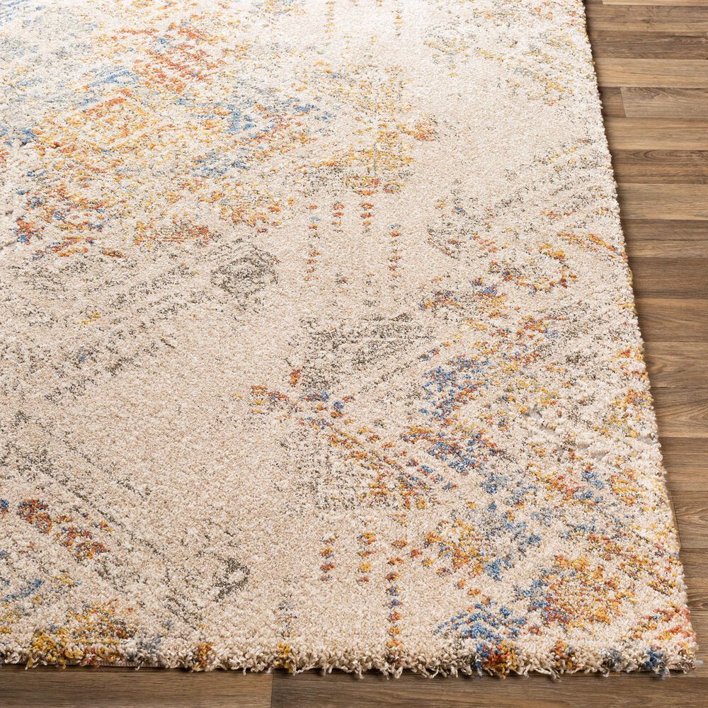 Surya Tuscany 7&#39;10&quot; x 10&#39;3&quot; Blue, Orange and Cream Area Rug, , large