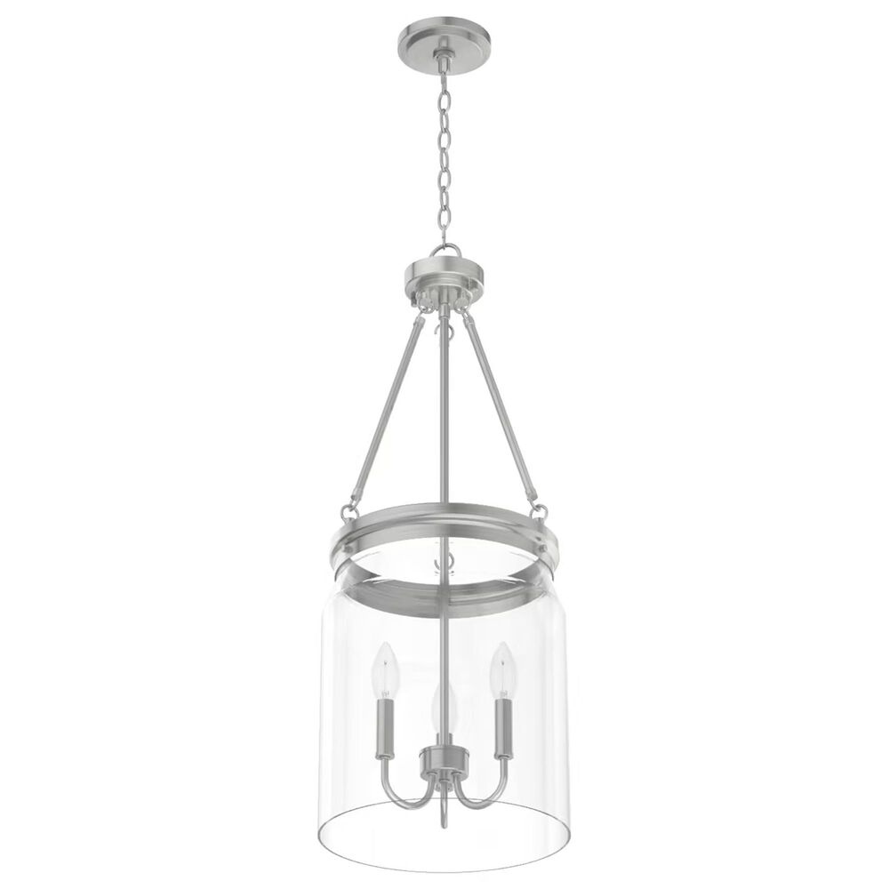 Hunter Devon Park 3-Light Pendant in Brushed Nickel, , large