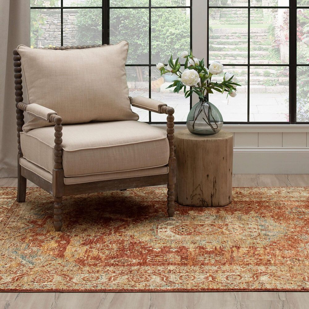Karastan Marash Palu 10&#39; x 14&#39; Rust Area Rug, , large