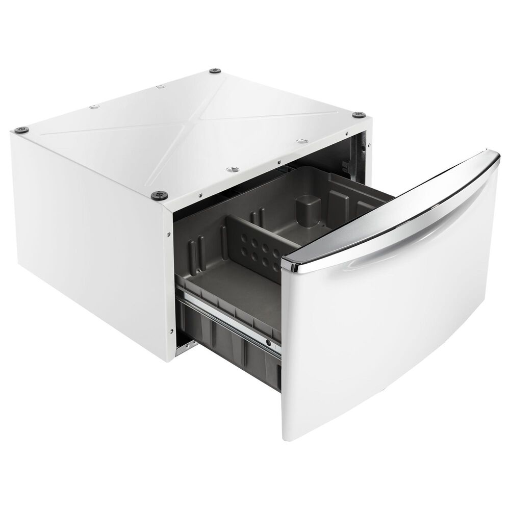 Maytag 4.8 Cu. Ft. Front Load Washer and 7.3 Cu. Ft. Electric Dryer Laundry Pair with Pedestal in White, , large
