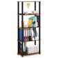 HOMLUX 5-Tier Display Rack in Light Cherry and Black, , large