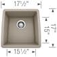Blanco Performa 18" Bar Sink in Truffle, , large