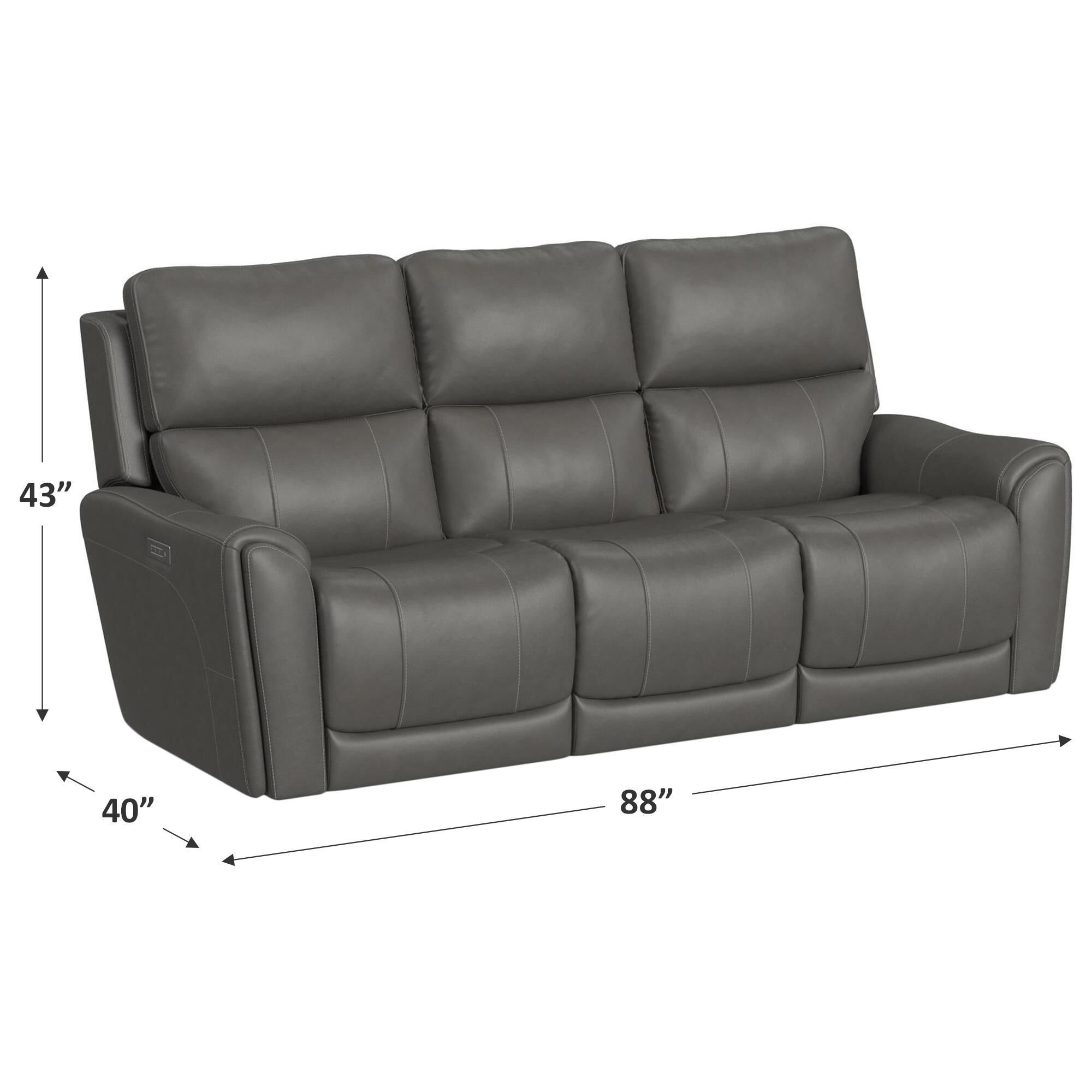 Bowie leather power reclining sofa deals