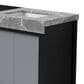 Lexora Home Zilara 80" Double Bathroom Vanity in Black and Grey with 11 cm Castle Grey Marble Top and Rectangular Sinks, , large