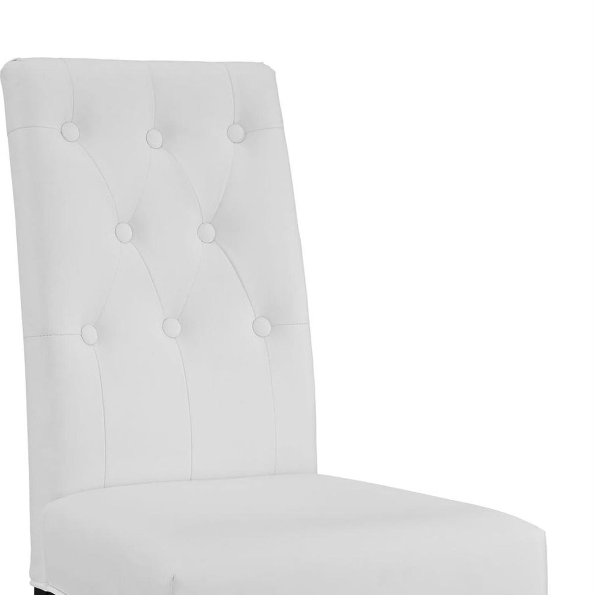 Modway Confer Dining Vinyl Side Chair in White NFM