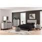 Ashley Vessalli 2-Drawer Nightstand in Light Gray and Matte Black, , large