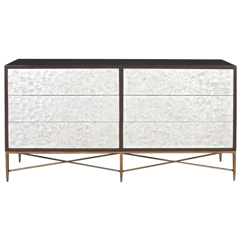 Bernhardt Adagio 6 Drawer Dresser in Espresso and Bronze, , large