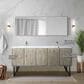 Lexora Home Lancy 72" Double Bathroom Vanity in Rustic Acacia with 2 cm White Quartz Top and Rectangular Sinks, , large