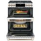 Cafe 30" Slide-In Gas Double Oven with Convection Range in Matte White with Brushed Bronze Handle, , large