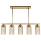 Hunter Beverly Glen Jasmine Roth 5-Light Island Chandelier in Luxe Gold, , large
