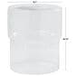 Maple and Jade Glass Modern Accent End Table in Clear, , large