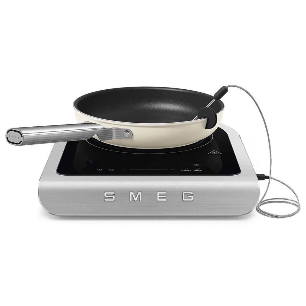 SMEG 12" Portable Induction Cooker in Jade Emerald Green, Grey and Black, , large