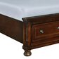 Millenium Porter Queen Sleigh Storage Bed in Rustic Brown, , large