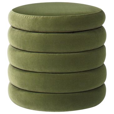 Jennifer Taylor Home Fuji Storage Ottoman in Olive Green, , large