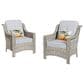 HOMLUX 5-Piece Patio Conversation Set with Two Ottomans in Light Gray, , large