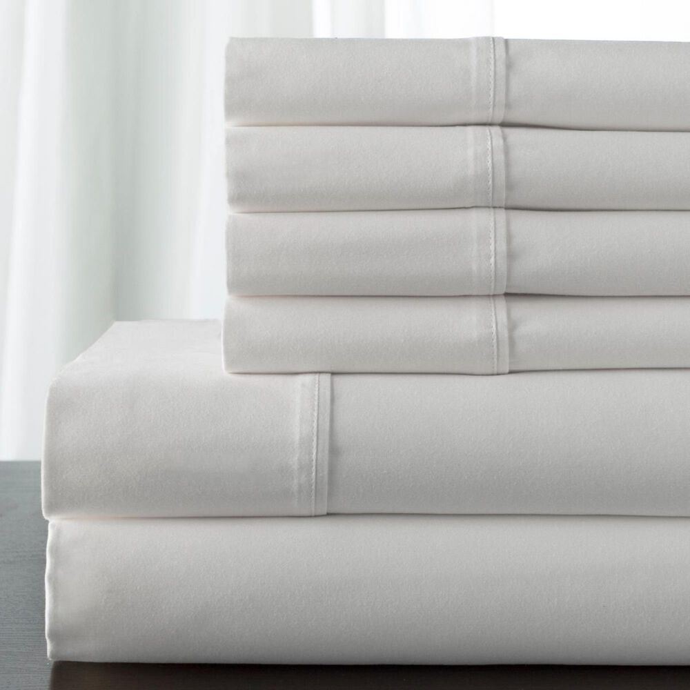 Elite Home Products T350 CAMDEN CALIFORNIA KING SHEET SET -White, , large
