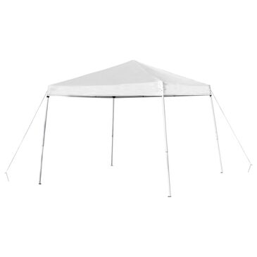 Flash Furniture Harris 8" White Canopy Tent with Carry Bag with Base, , large
