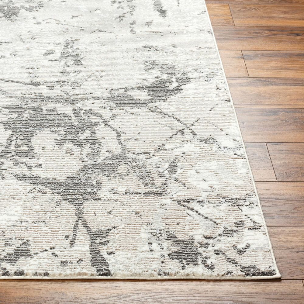 Surya Alder 7&#39;7&quot; x 10&#39; Ivory, Taupe, Tan, Gray, Charcoal and Light Slate Area Rug, , large