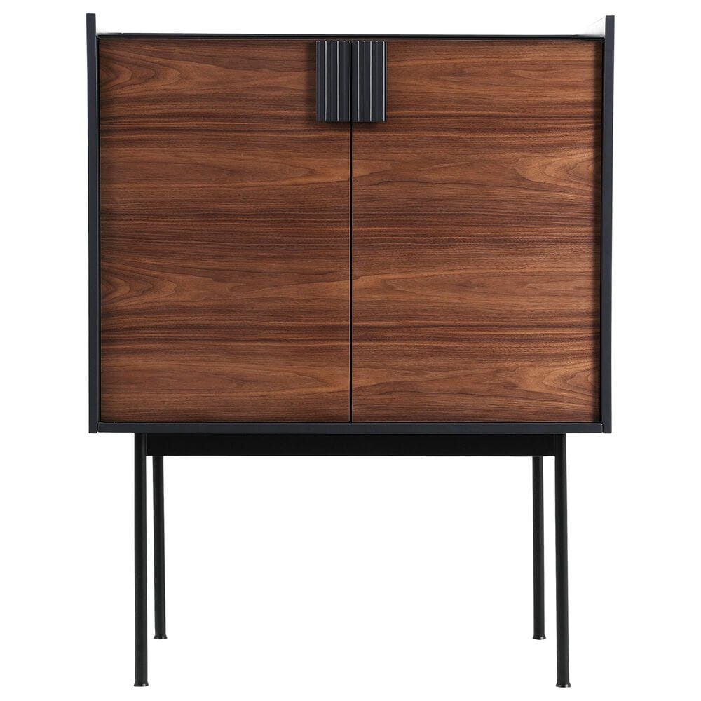 Moe's Home Collection Yasmin Bar Cabinet in Brown with Matte Lacquer Finish, , large