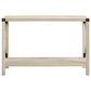Walker Edison Metal X Entryway Table in White Oak, , large