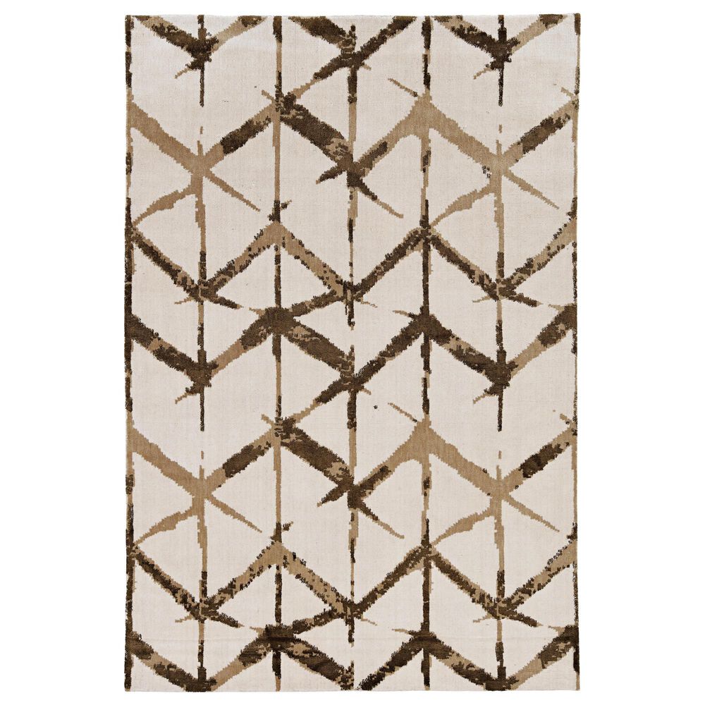 Radici USA Dora 2" x 3" Beige and Tan Area Rug, , large