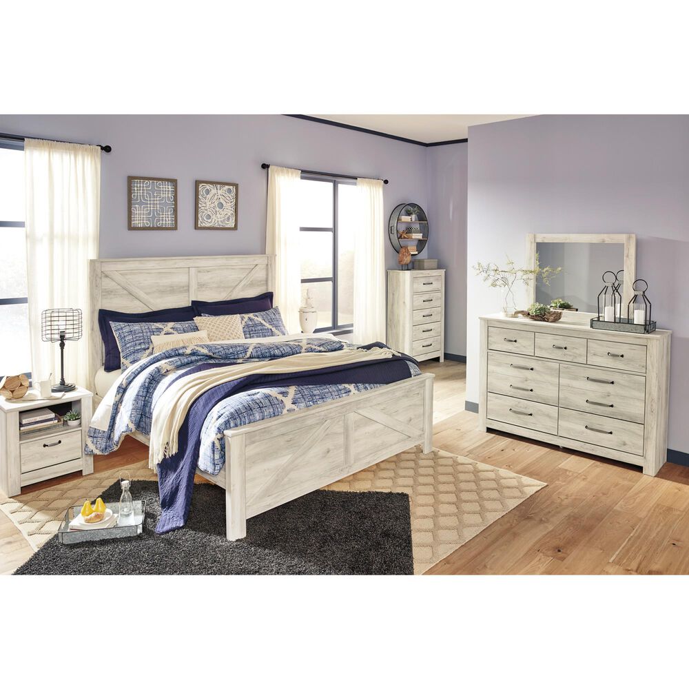 Ashley Bellaby Dresser and Mirror in Whitewash, , large