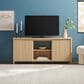 Walker Edison Flynn Scandinavian 58" TV Stand in Coastal Oak, , large
