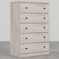 Lemoore Essentials 32" 5-Drawer Chest in Frosted Pine, , large