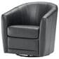 Natuzzi Editions Giada Swivel Chair in Medium Gray, , large