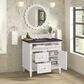 James Martin Vanities Lorelai 36" Single Vanity in Bright White with 3 cm Charcoal Soapstone Quartz Top, , large