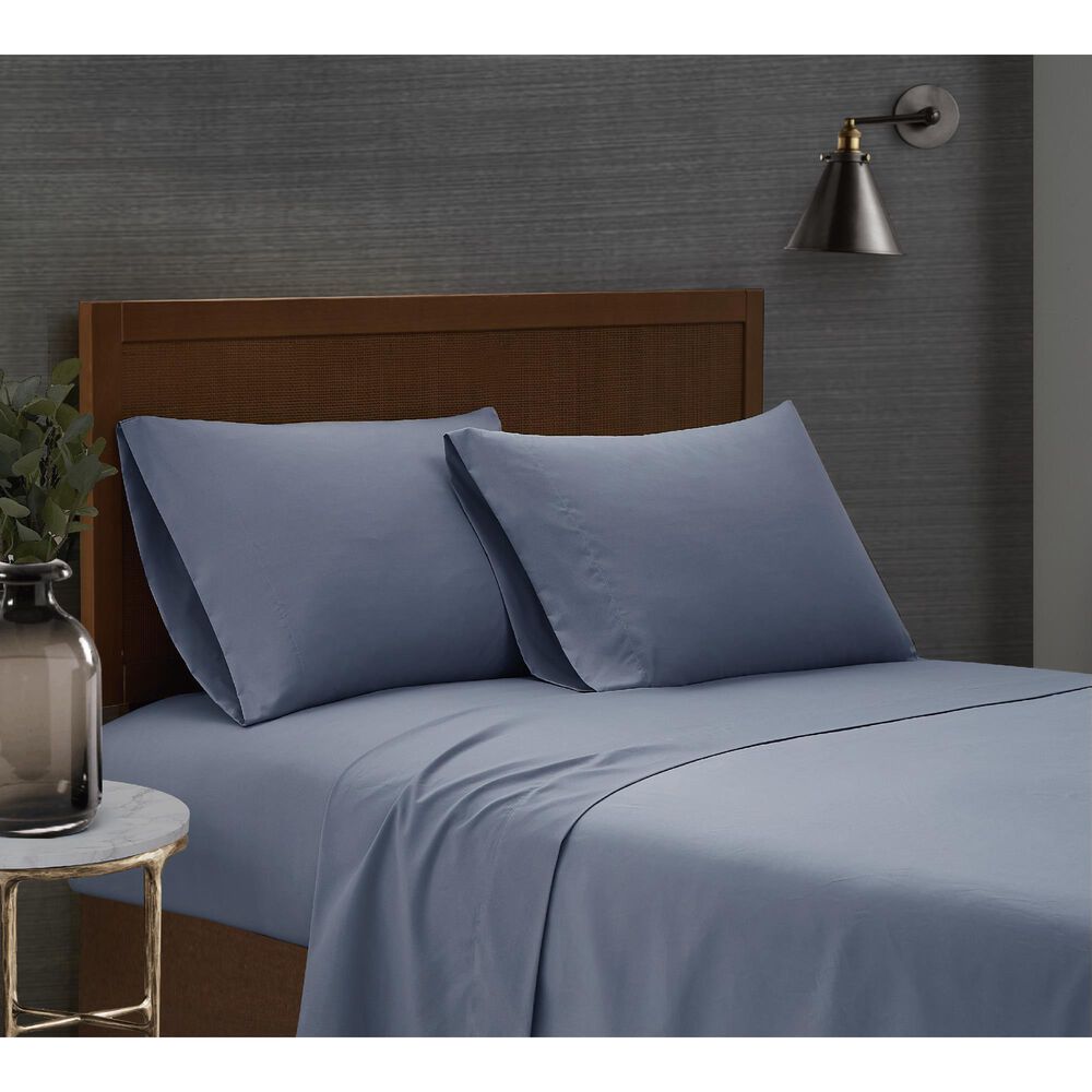 Pem America London Fog Garment Wash 4-Piece King Sheet Set in Blue, , large