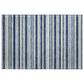Dalyn Rug Company Soft Essentials Striped Navy 2"6" x 3"10" Indoor/Outdoor Area Rug, , large