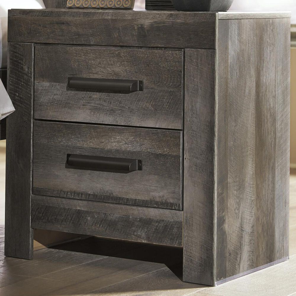 Ashley Wynnlow 2-Drawer Nightstand in Gray, , large
