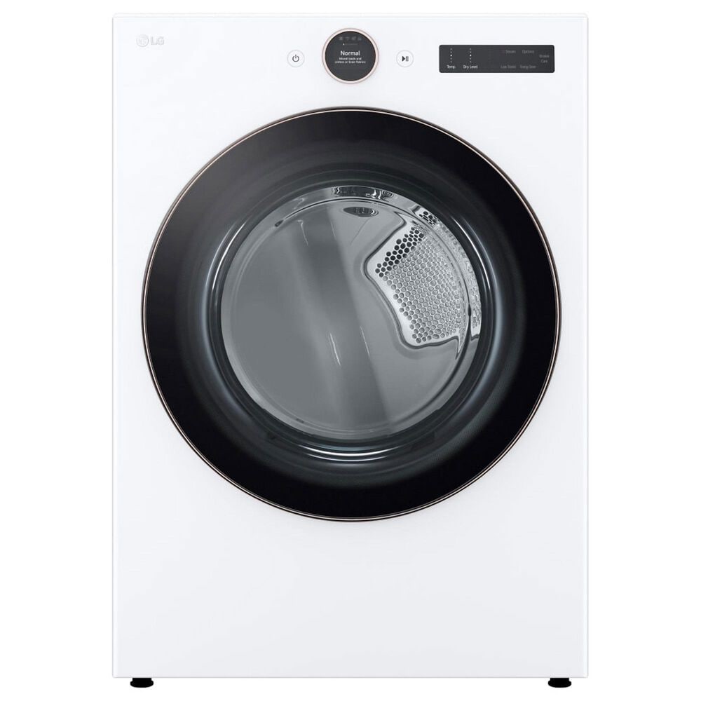 LG 7.4 Cu. Ft. Ultra Large Capacity Electric Dryer with Sensor Dry In White, , large