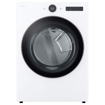 LG 7.4 Cu. Ft. Ultra Large Capacity Electric Dryer with Sensor Dry In White, , large